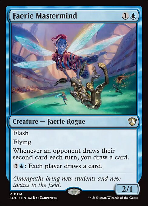 Faerie Mastermind (SOC 114) [Secrets of Strixhaven Commander]