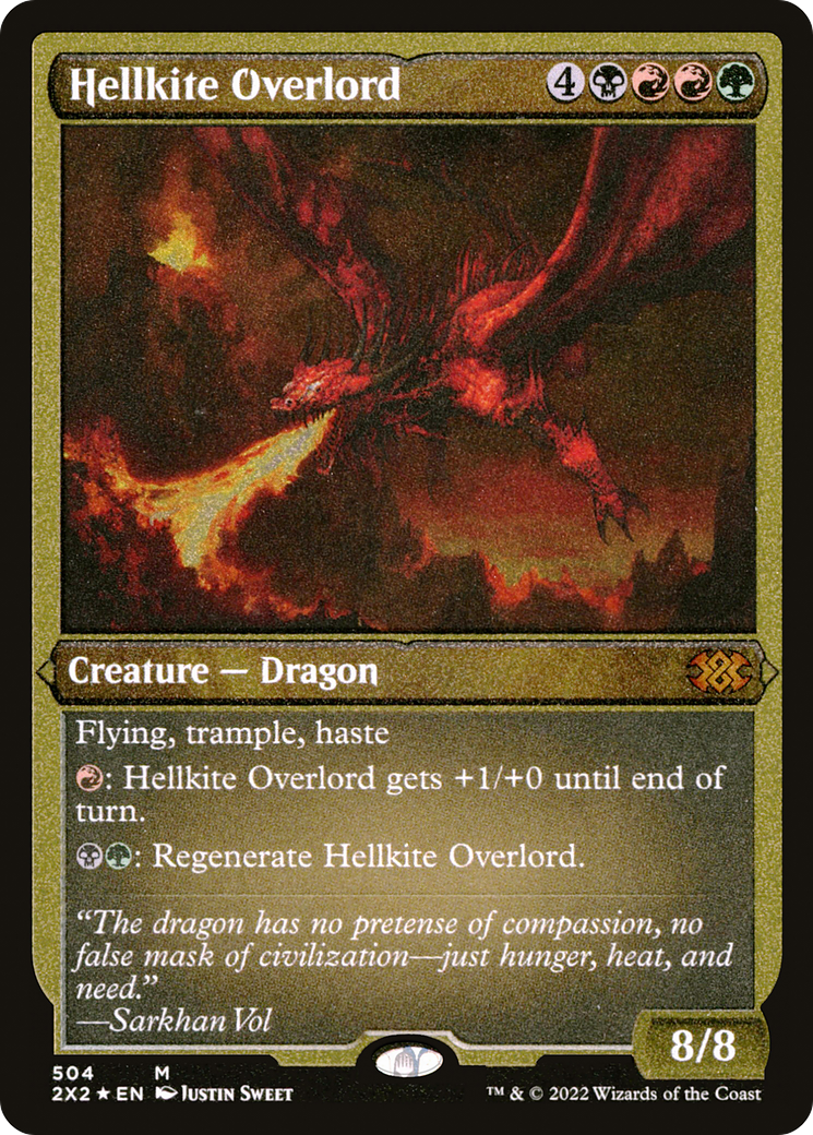 Hellkite Overlord (Foil Etched) [Double Masters 2022]