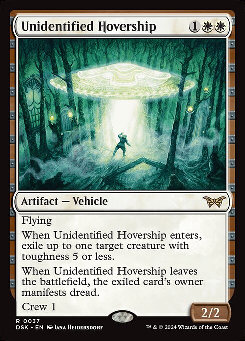 Unidentified Hovership (DSK 37) [Duskmourn: House of Horror]