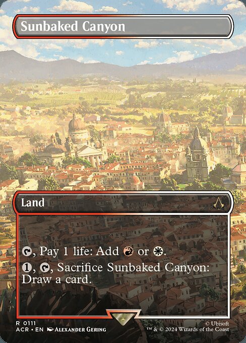 Sunbaked Canyon (Borderless) (ACR 111) [Assassin's Creed]