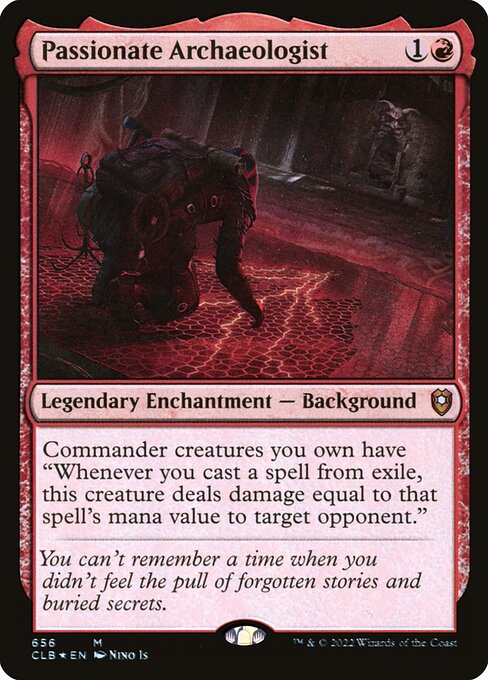 Passionate Archaeologist (CLB 656) [Commander Legends: Battle for Baldur's Gate]