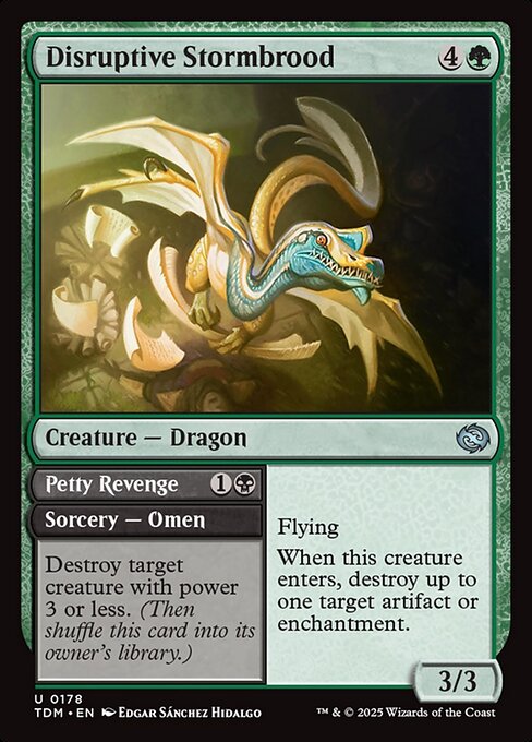 Disruptive Stormbrood // Petty Revenge (TDM 178) [Tarkir: Dragonstorm]