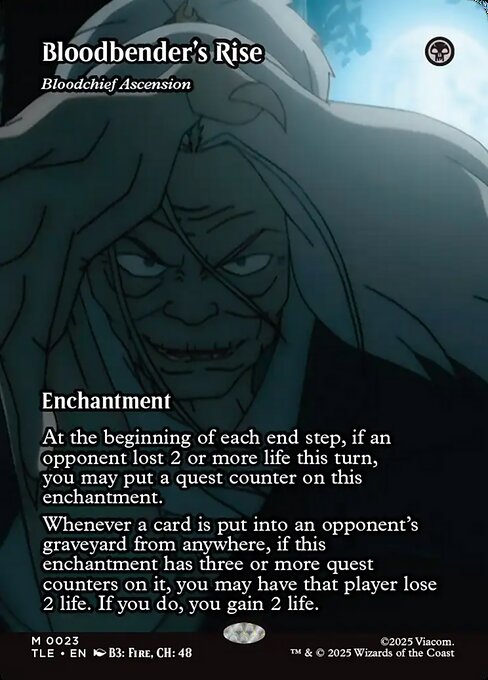 Bloodbender's Rise - Bloodchief Ascension (Borderless · Full Art) (TLE 23) [Avatar: The Last Airbender Eternal]