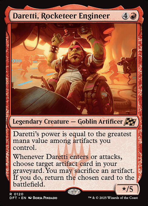 Daretti, Rocketeer Engineer (DFT 120) [Aetherdrift]