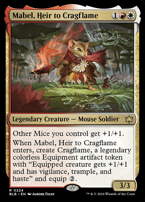 Mabel, Heir to Cragflame (BLB 224) [Bloomburrow]