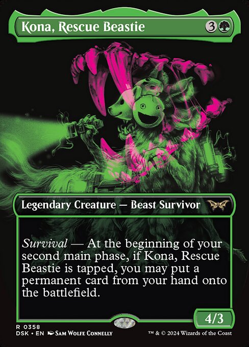 Kona, Rescue Beastie (Borderless · Full Art) (DSK 358) [Duskmourn: House of Horror]