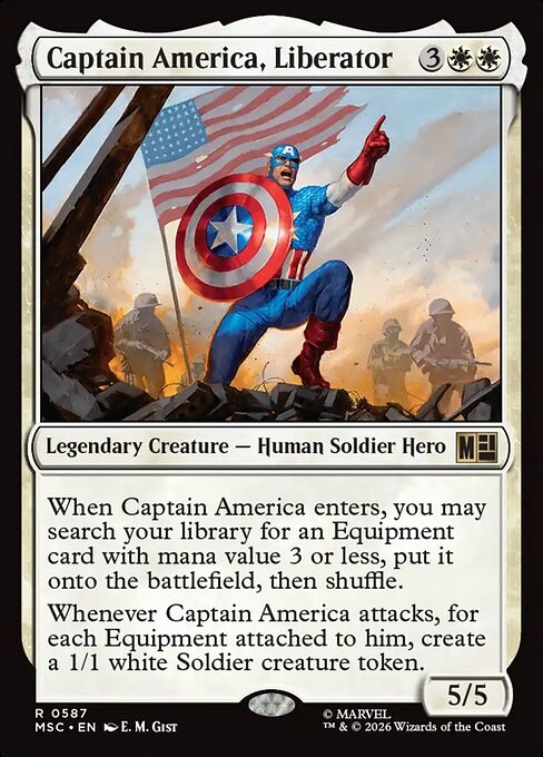 Captain America, Liberator (MSC 587) [Marvel Super Heroes Commander]