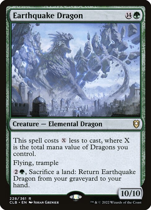 Earthquake Dragon (CLB 228) [Commander Legends: Battle for Baldur's Gate]