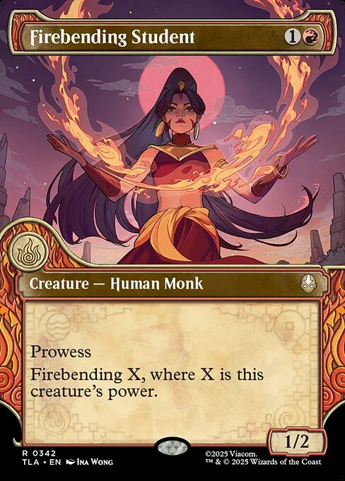Firebending Student (Borderless · Showcase) (TLA 342) [Avatar: The Last Airbender]