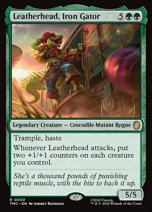 Leatherhead, Iron Gator (Surge Foil) (TMC 30) [Teenage Mutant Ninja Turtles Eternal]