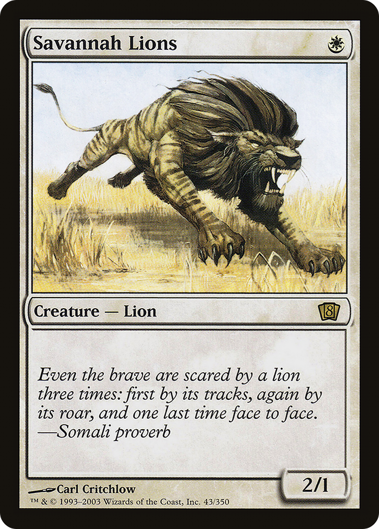Savannah Lions [Eighth Edition]