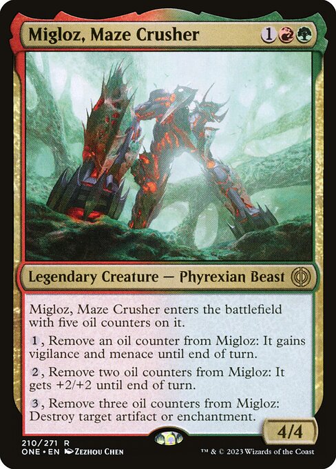 Migloz, Maze Crusher (ONE 210) [Phyrexia: All Will Be One]