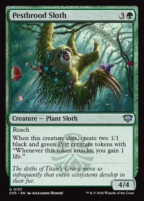 Pestbrood Sloth (SOS 157) [Secrets of Strixhaven]