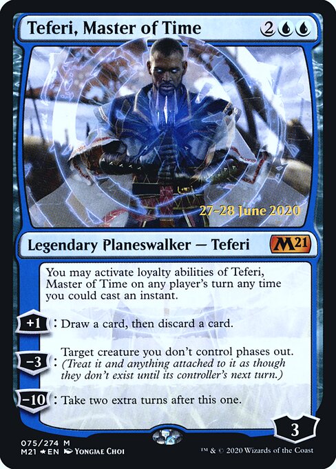Teferi, Master of Time (PM21 75s) [Core Set 2021 Promos]