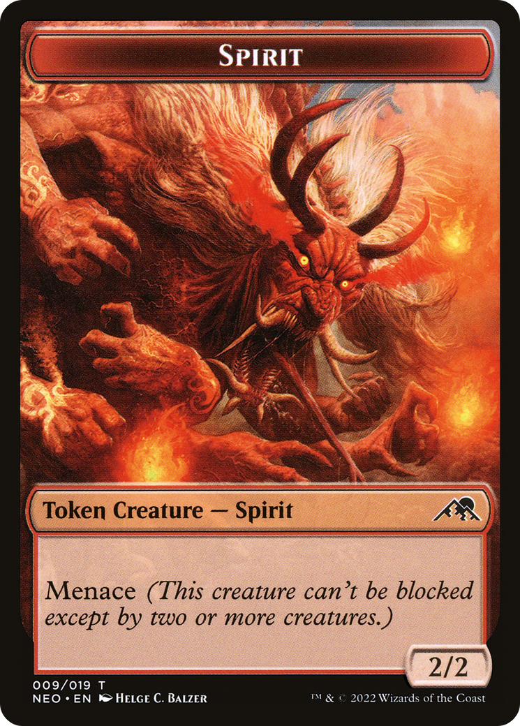 Spirit Token (009) [Kamigawa: Neon Dynasty Tokens]