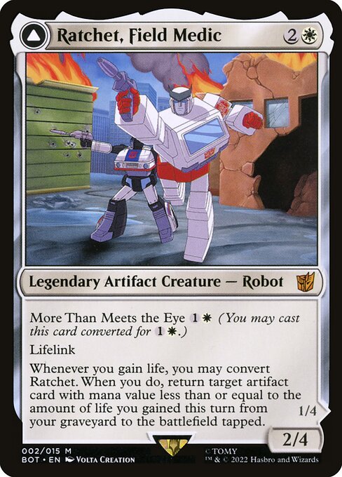 Ratchet, Field Medic // Ratchet, Rescue Racer (BOT 2) [Transformers]