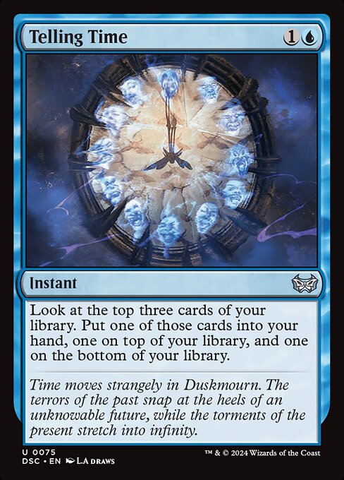 Telling Time (DSC 75) [Duskmourn: House of Horror Commander]