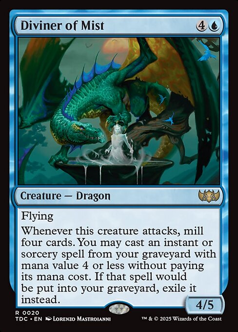 Diviner of Mist (TDC 20) [Tarkir: Dragonstorm Commander]