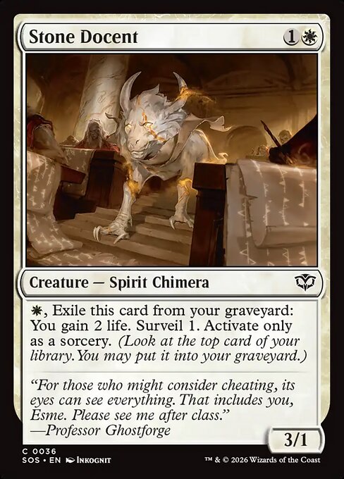 Stone Docent (SOS 36) [Secrets of Strixhaven]