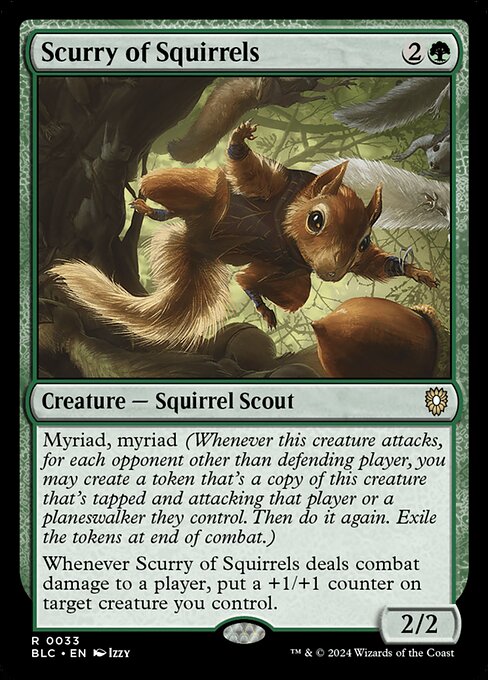 Scurry of Squirrels (BLC 33) [Bloomburrow Commander]