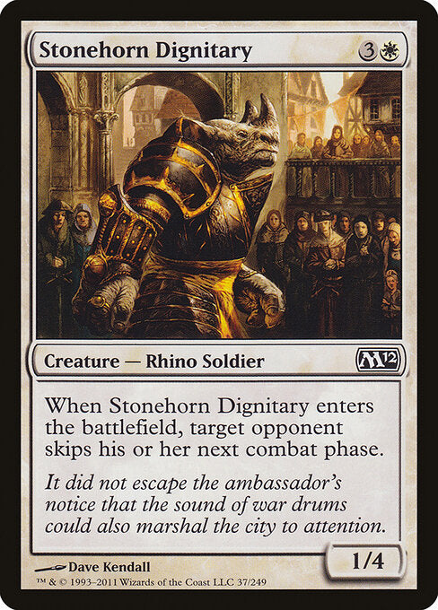 Stonehorn Dignitary (M12 37) [Magic 2012]