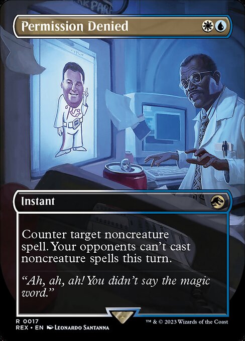 Permission Denied (Borderless · Full Art) (REX 17) [Jurassic World Collection]