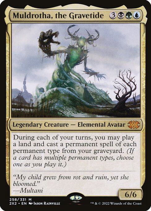 Muldrotha, the Gravetide (2X2 258) [Double Masters 2022]