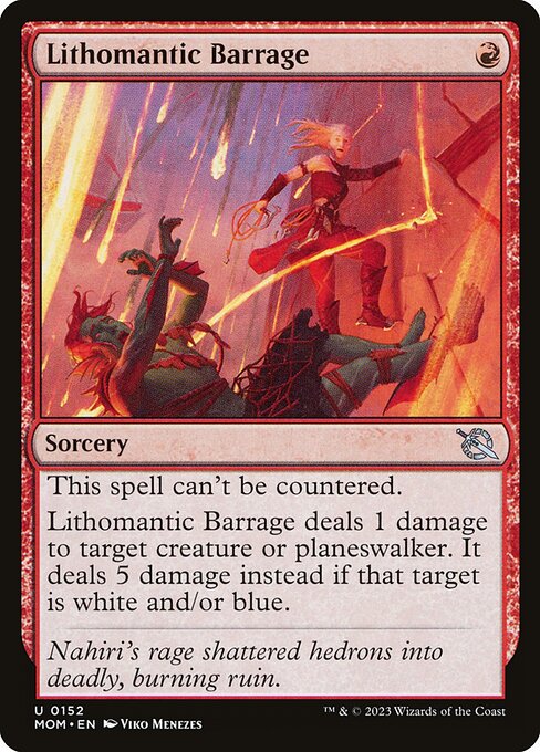 Lithomantic Barrage (MOM 152) [March of the Machine]