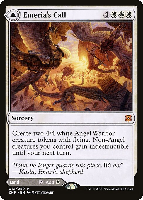 Emeria's Call // Emeria, Shattered Skyclave (ZNR 12) [Zendikar Rising]
