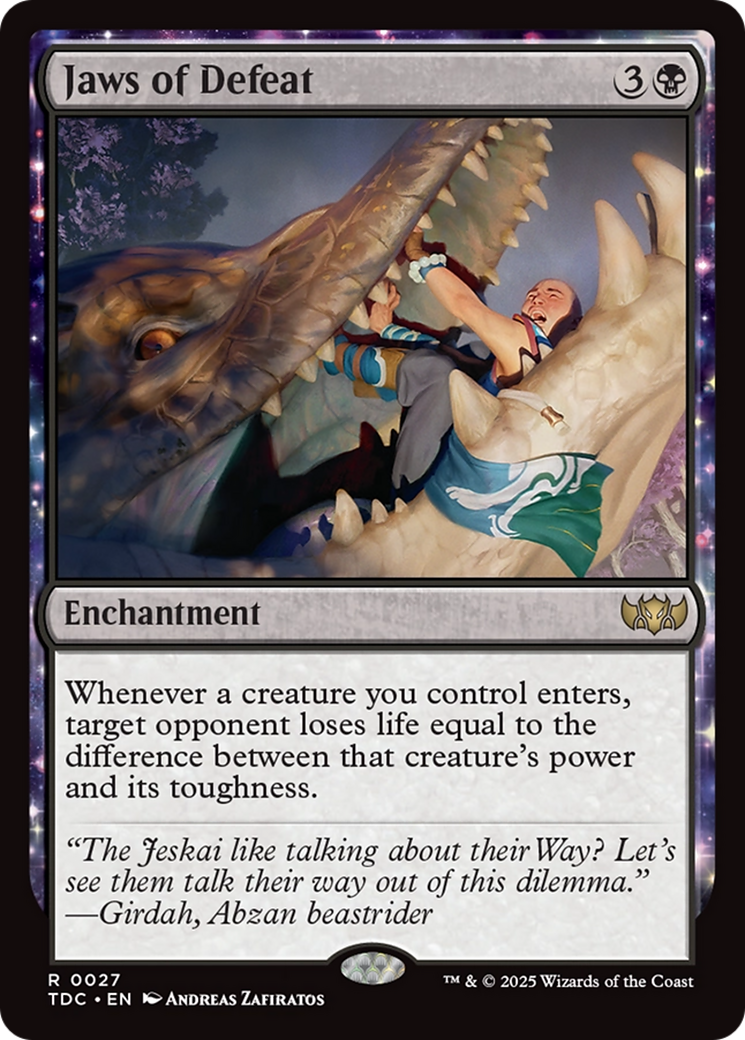 Jaws of Defeat [Tarkir: Dragonstorm Commander]