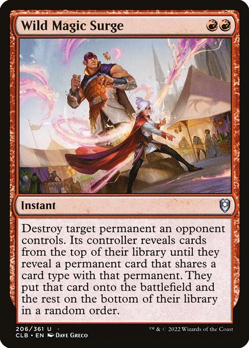 Wild Magic Surge (CLB 206) [Commander Legends: Battle for Baldur's Gate]