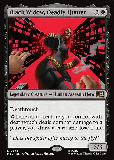 Black Widow, Deadly Hunter (MSC 648) [Marvel Super Heroes Commander]