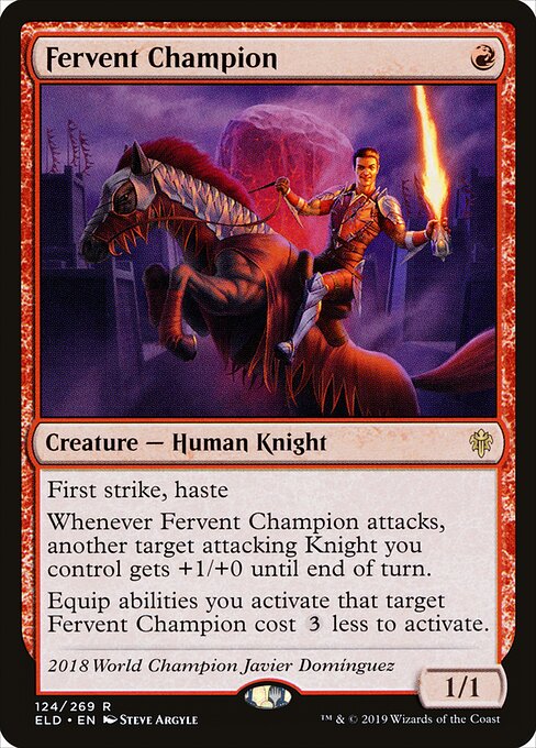 Fervent Champion (ELD 124) [Throne of Eldraine]