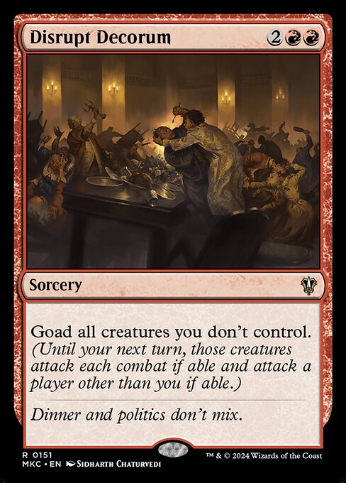 Disrupt Decorum (MKC 151) [Murders at Karlov Manor Commander]