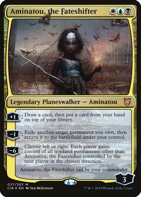 Aminatou, the Fateshifter (OC18 37) [Commander 2018 Oversized]