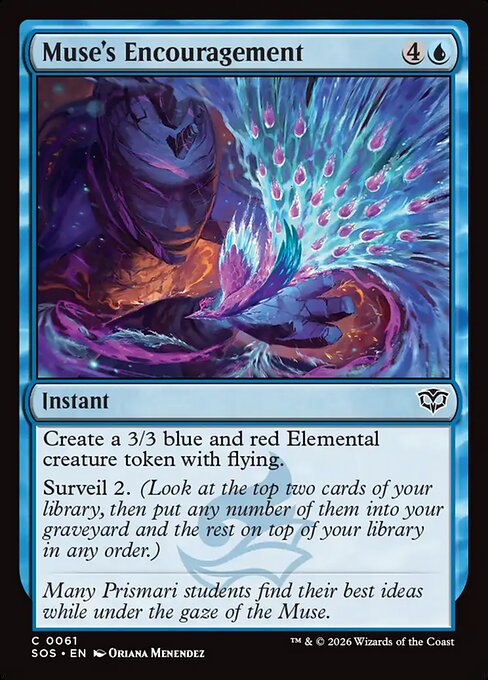 Muse's Encouragement (SOS 61) [Secrets of Strixhaven]