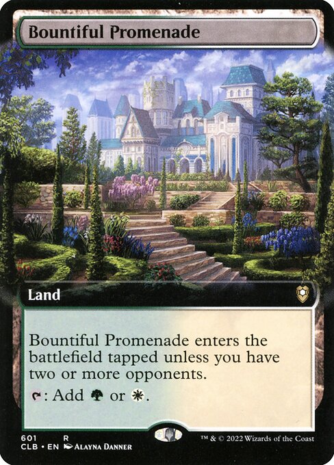 Bountiful Promenade (Extended Art) (CLB 601) [Commander Legends: Battle for Baldur's Gate]