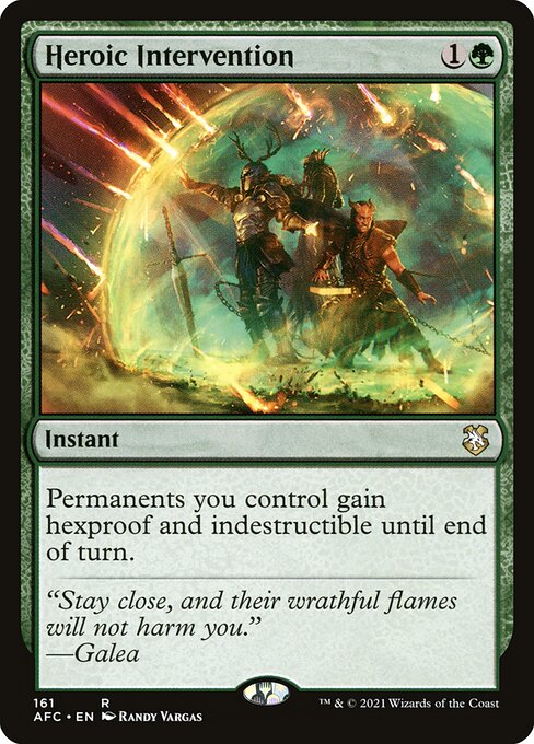 Heroic Intervention (AFC 161) [Forgotten Realms Commander]