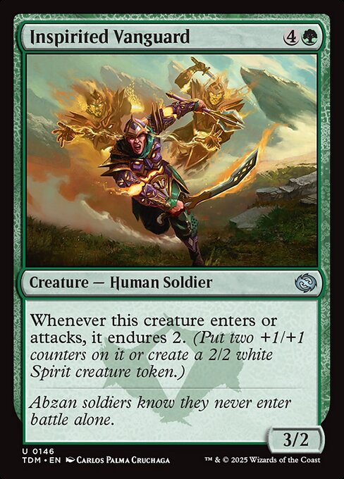 Inspirited Vanguard (TDM 146) [Tarkir: Dragonstorm]