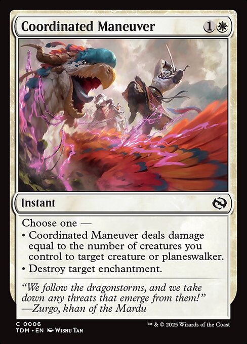 Coordinated Maneuver (TDM 6) [Tarkir: Dragonstorm]