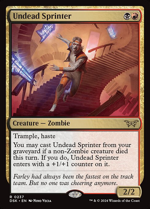 Undead Sprinter (DSK 237) [Duskmourn: House of Horror]