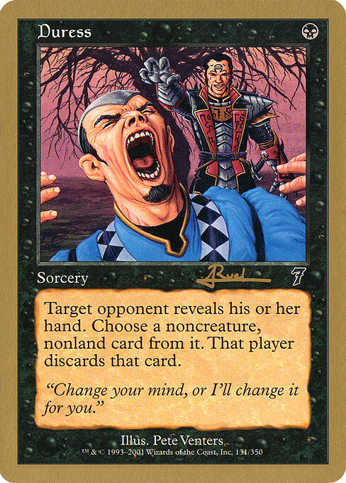 Duress (WC01 ar131) [World Championship Decks 2001]