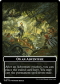 Wicked Role / Cursed Role // Emblem - On An Adventure Double-Sided Token [Wilds of Eldraine Tokens]