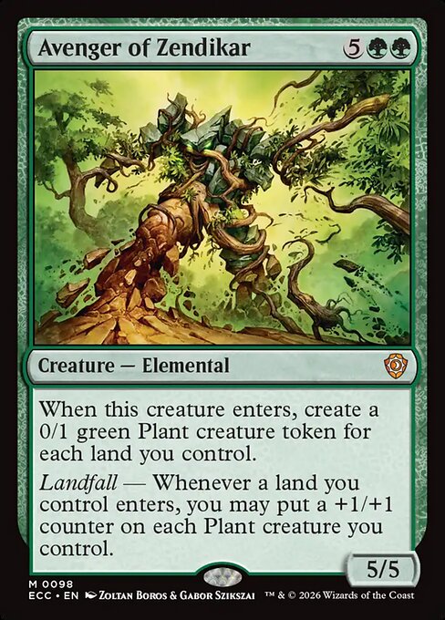 Avenger of Zendikar (ECC 98) [Lorwyn Eclipsed Commander]