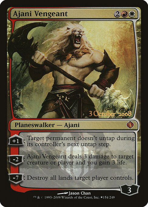 Ajani Vengeant (PALA 154★) [Shards of Alara Promos]