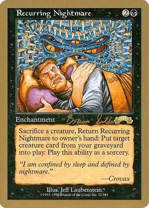 Recurring Nightmare (WC98 bs72) [World Championship Decks 1998]