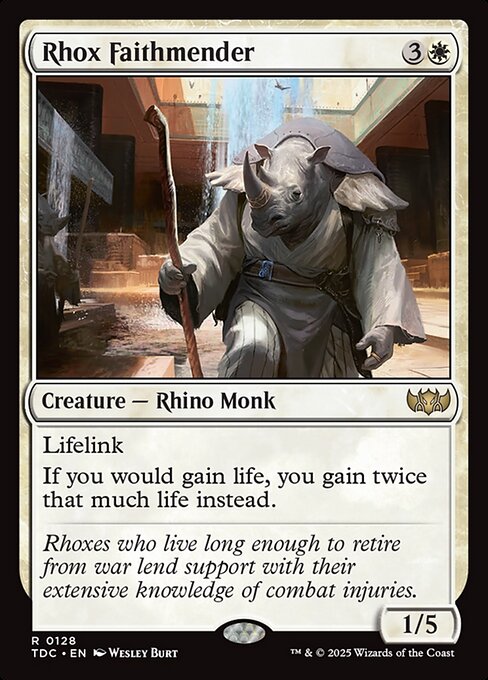 Rhox Faithmender (TDC 128) [Tarkir: Dragonstorm Commander]