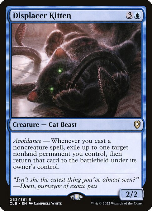Displacer Kitten (CLB 63) [Commander Legends: Battle for Baldur's Gate]
