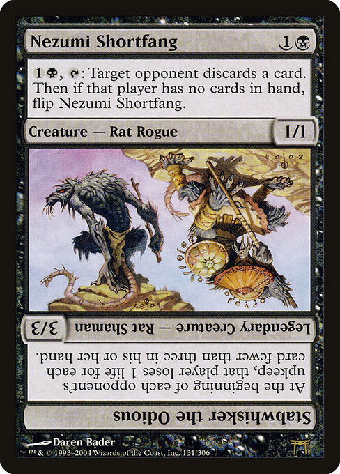 Nezumi Shortfang // Stabwhisker the Odious (CHK 131) [Champions of Kamigawa]