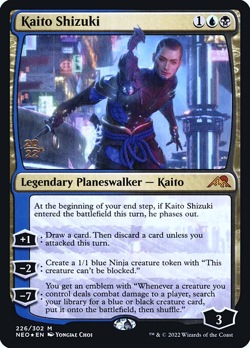 Kaito Shizuki (PNEO 226s) [Kamigawa: Neon Dynasty Promos]